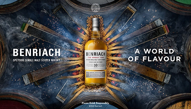 RZ Benriach OnlineBanner SmokyTen SchubiWeine Okt22 630x360px@2x