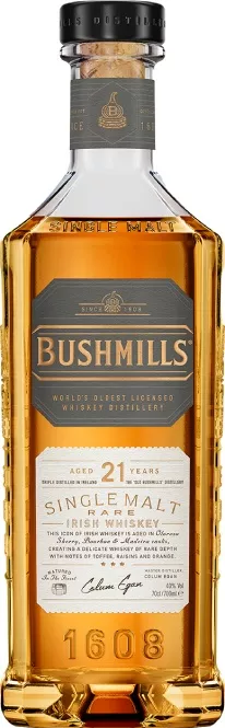 Bushmills 21 years Three Wood Single Malt Irish Whiskey