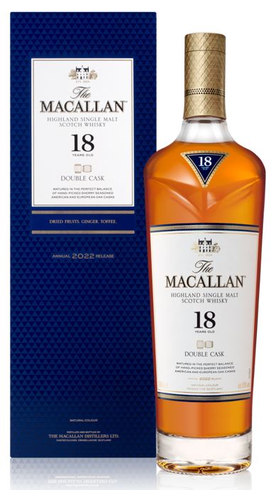Macallan 18 years Double Cask Single Malt Scotch 2022 Release
