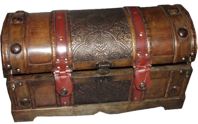Schatzkiste Boutique / Schatztruhe mittelgross (51x30x23cm) kaufen bei Schubi Weine